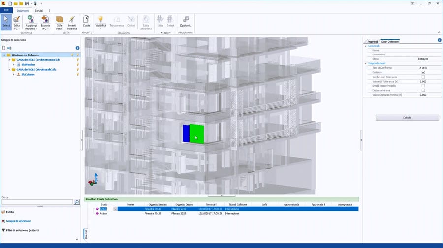 Verifica Interferenze Bim Clash Detection Usbim Clash Acca Software